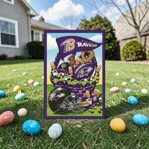 NFL Baltimore Ravens Large 27x40 Seasonal Garden Flags - Set of 10 CROSS POSTED